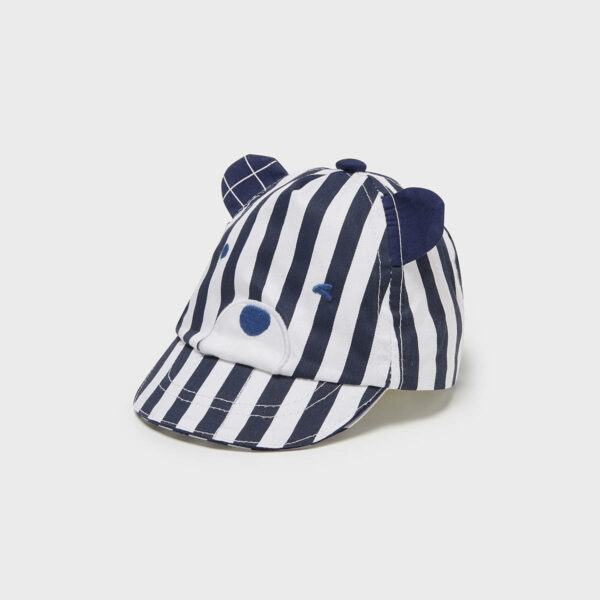 βρεφικό-καπέλο-αγόρι-mayoral-22-09491-052-μπλε-λευκό-ριγέ-1