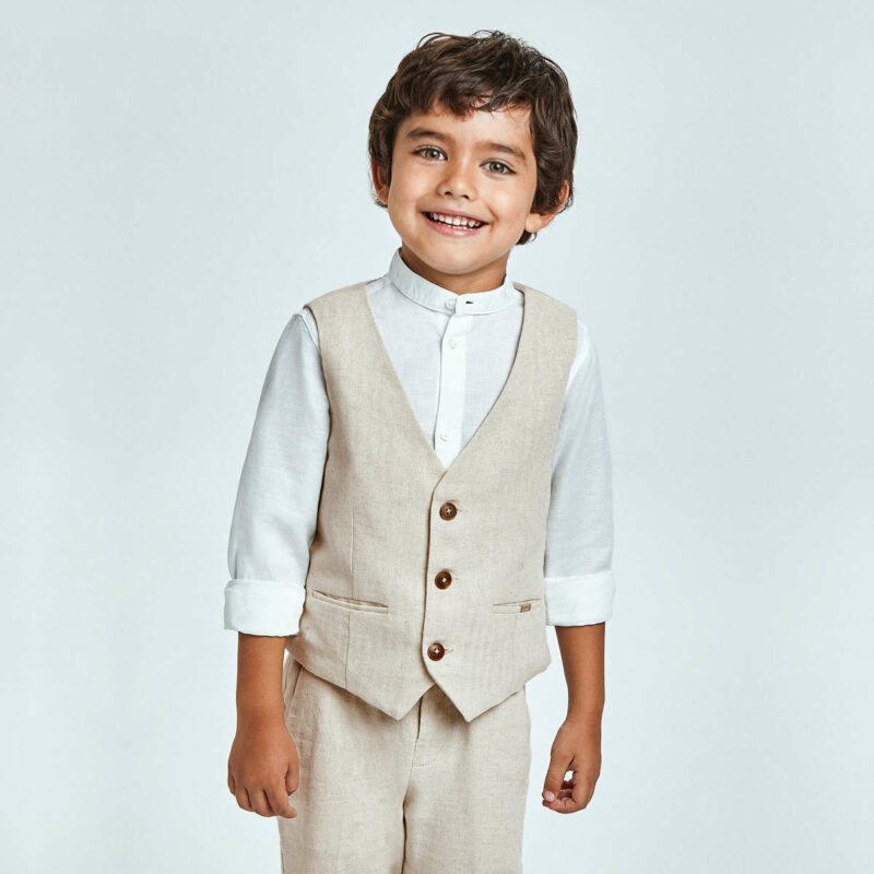 παιδικό-γιλέκο-λινό-αγόρι-mayoral-22-03338-052-μπεζ-αμάνικο-αμπιγιέ-καφέ-1