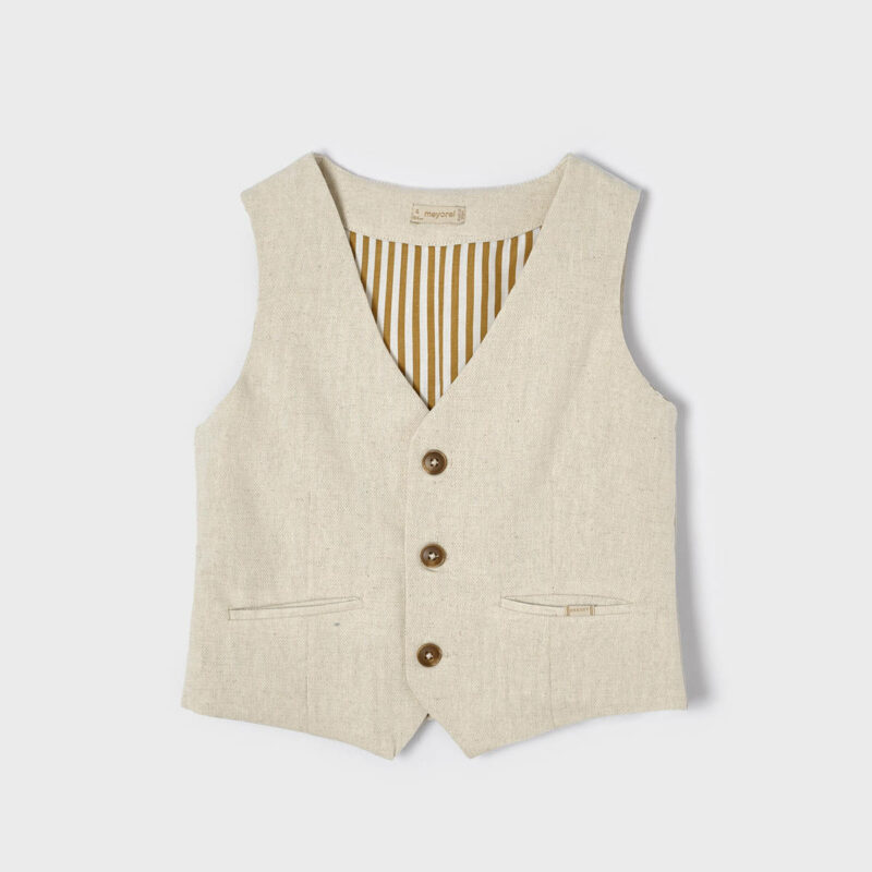 παιδικό-γιλέκο-λινό-αγόρι-mayoral-22-03338-052-μπεζ-αμάνικο-αμπιγιέ-καφέ-2