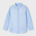 παιδικό-πουκάμισο-μάο-αγόρι-mayoral-22-03122-096-λινό-σιέλ-γαλάζιο-μακρυμάνικο-1