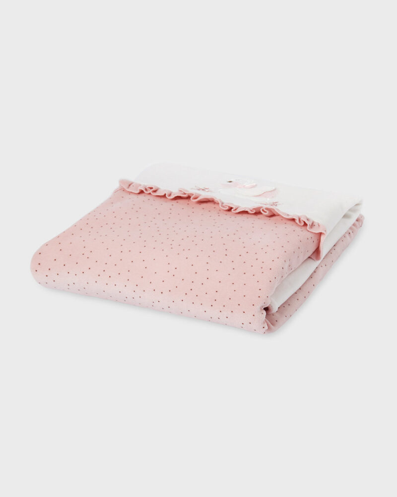 βρεφική-κουβέρτα-κορίτσι-mayoral-12-09158-015-λευκό-ροζ-80x100cm-1