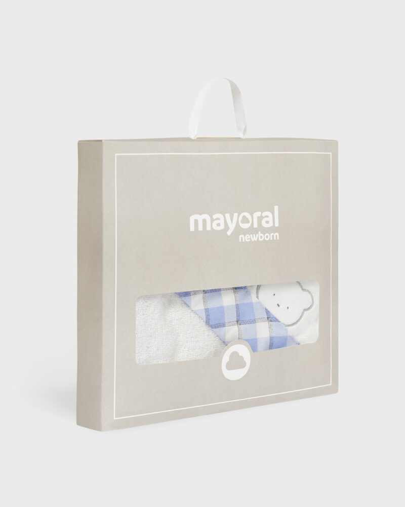 βρεφική-πετσέτα-μπουρνούζι-αγόρι-mayoral-12-09225-037-λευκό-μπλε-90x90cm-4